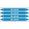 Pipe marker - "Air extrait" 250x26mm
